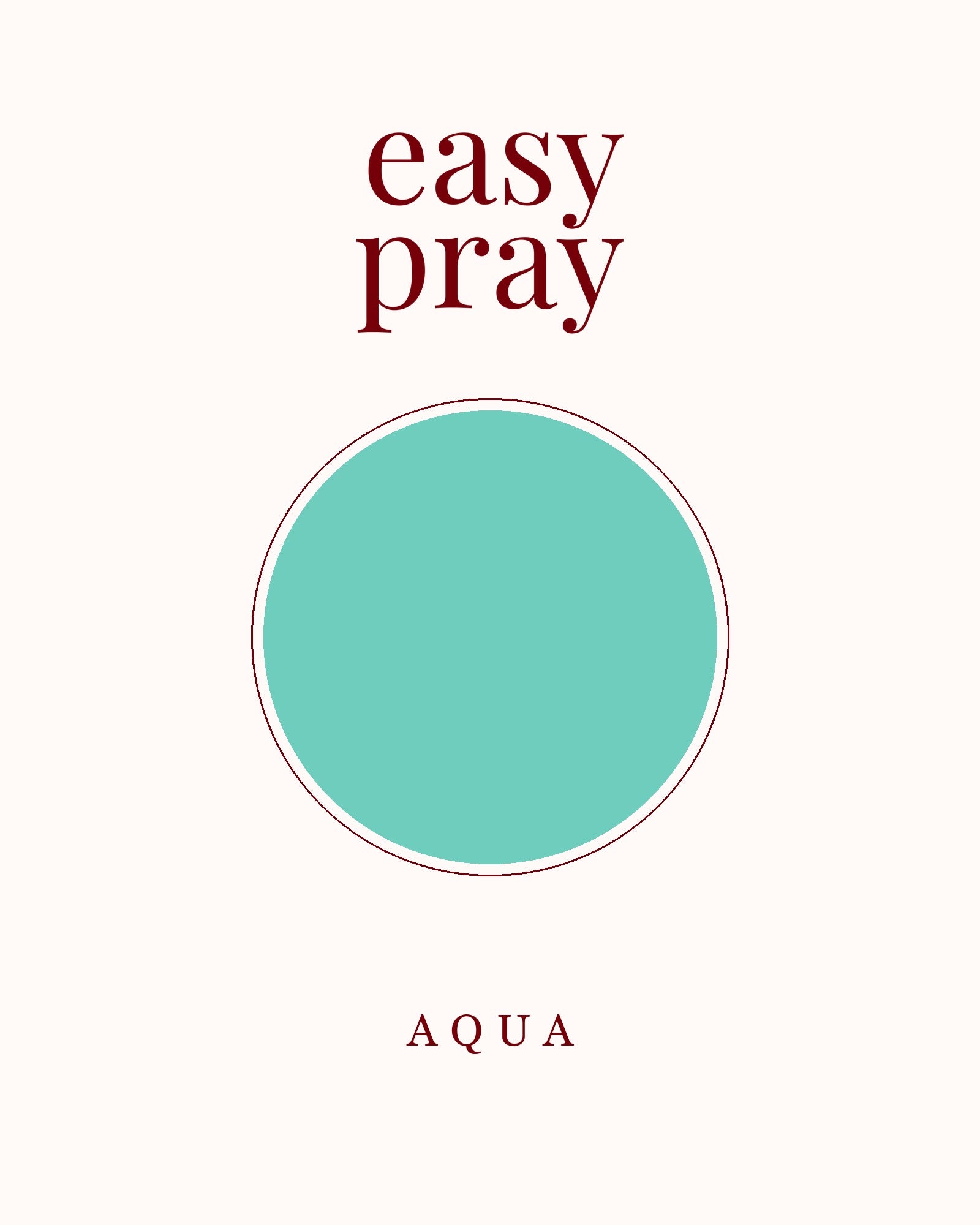 Portable Prayer Garb — Aqua