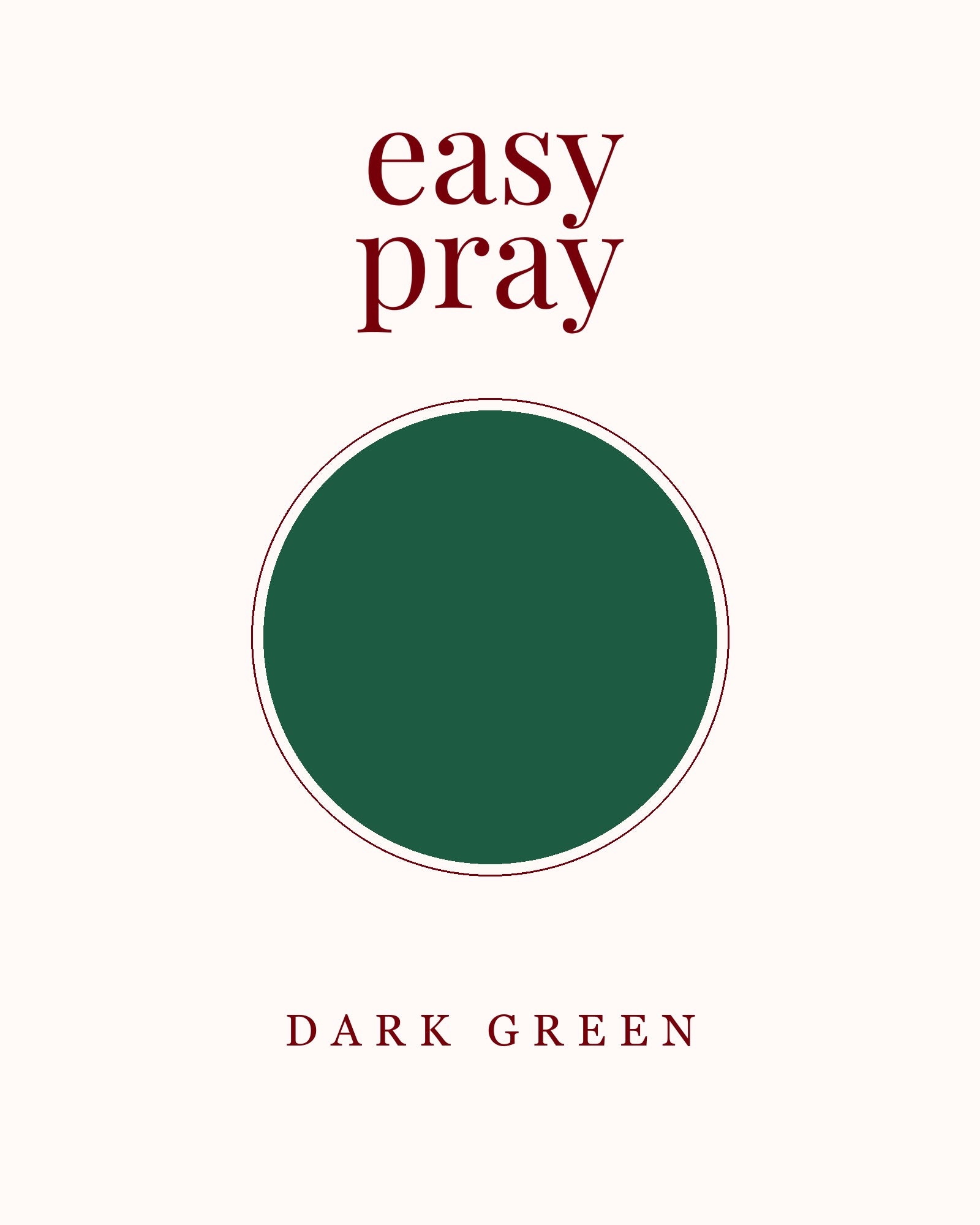 Portable Prayer Garb — Dark Green