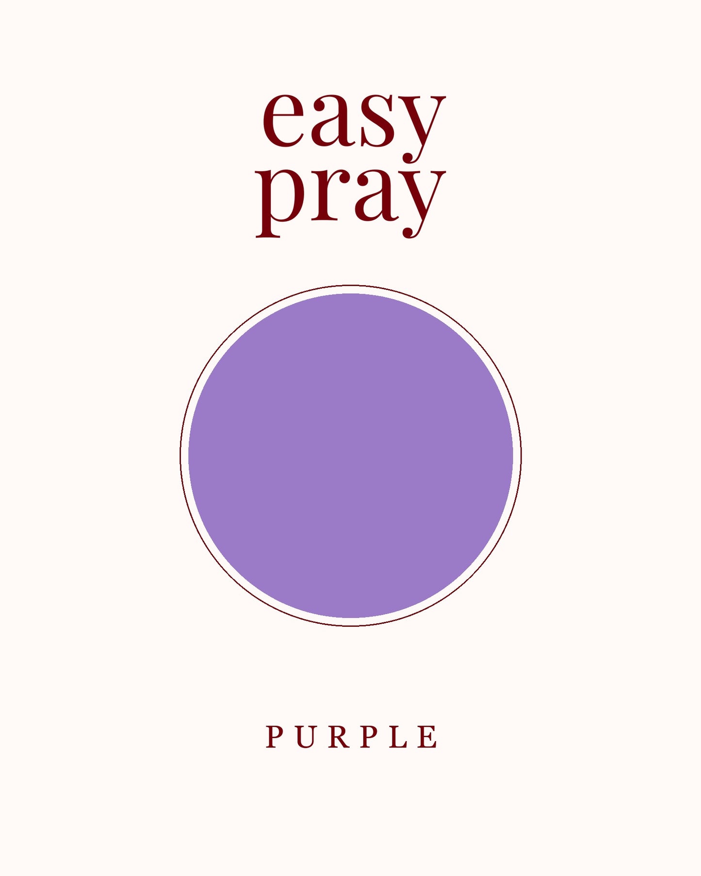 Portable Prayer Garb — Purple