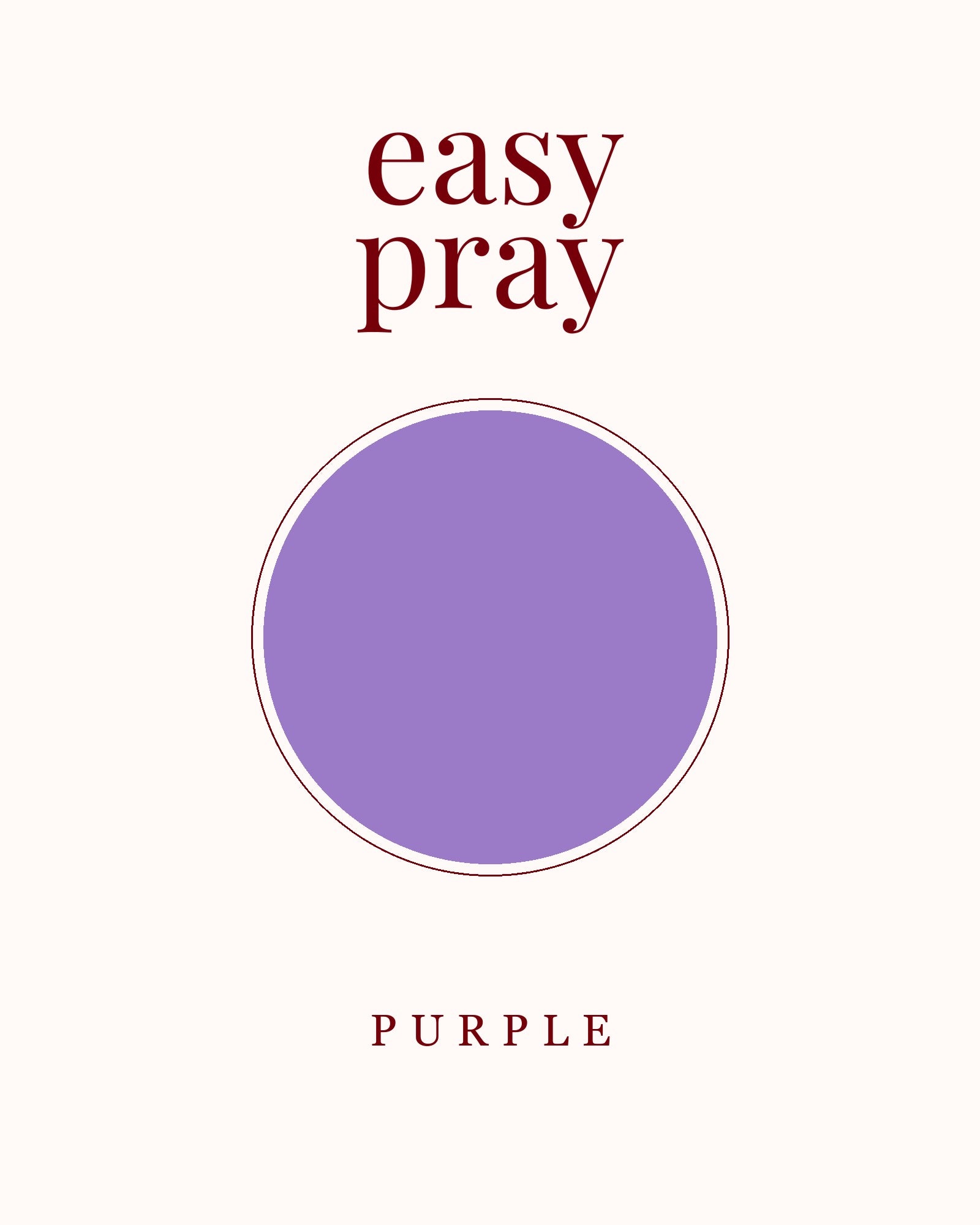 Portable Prayer Garb — Purple